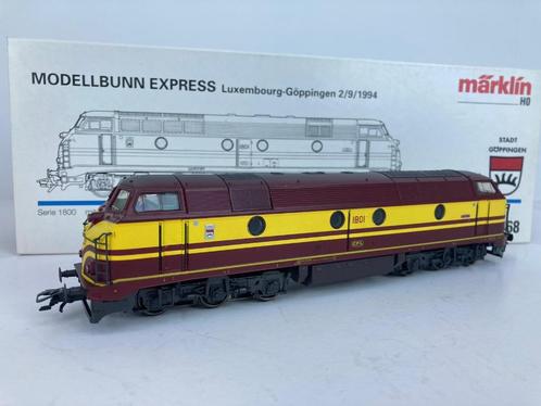 Marklin 83468 Diesellocomotief serie 1800 ''RTL'', Hobby en Vrije tijd, Modeltreinen | H0, Zo goed als nieuw, Locomotief, Wisselstroom