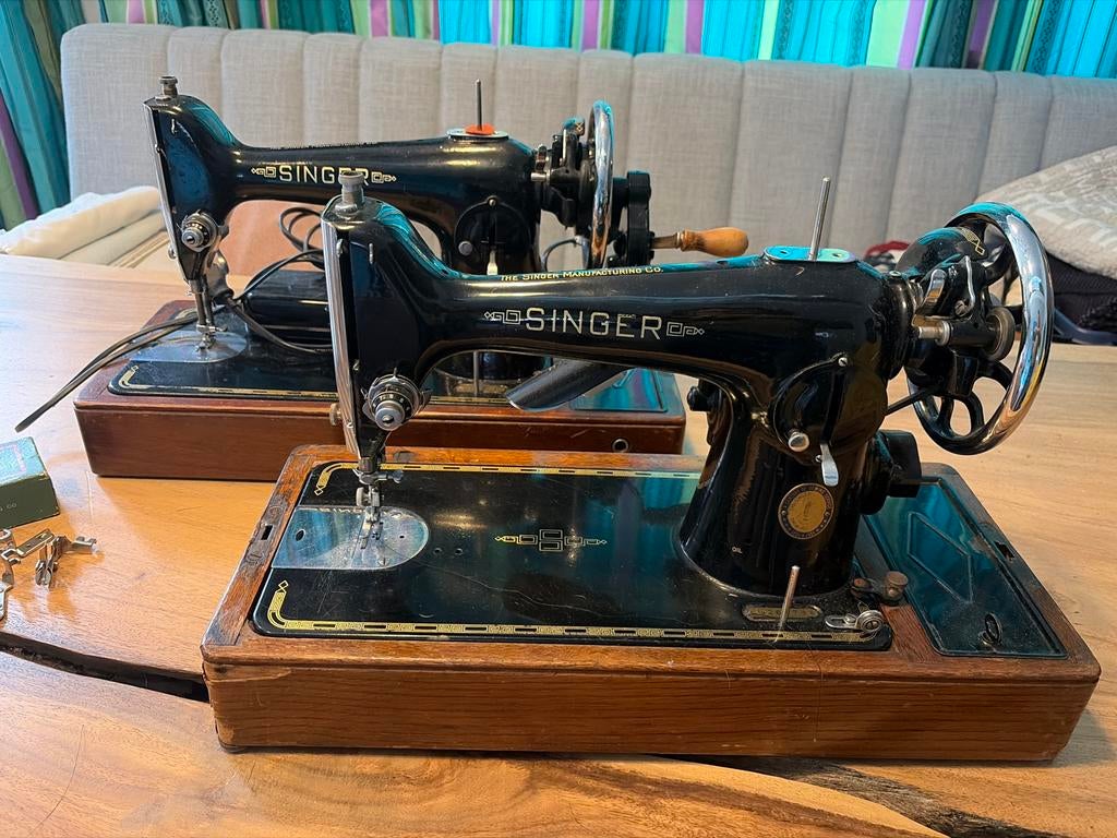 2x Singer 201 Century Edition + Onderstel, Ophalen