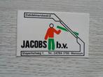 sticker Dakdekkersbedrijf JACOBS b.v. te Wanssum, Ophalen of Verzenden, Zo goed als nieuw, Bedrijf of Vereniging