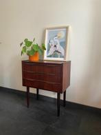 Vintage Deens Design compacte ladekast van palissander, Ophalen, Gebruikt, Vintage, 50 tot 100 cm