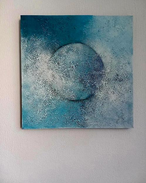 SHINE ON! 50X50 CM, Antiek en Kunst, Kunst | Schilderijen | Abstract, Ophalen