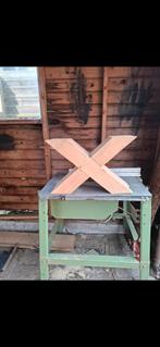 Houten Tafelpoot in X-vorm, Huis en Inrichting, Tafelpoot, Minder dan 50 cm, Gebruikt, Rustiek