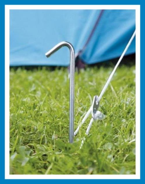 ️️️✅️️️ - 17 stuks keurige stalen - TENTHARING - 18 cm, Caravans en Kamperen, Kampeeraccessoires, Zo goed als nieuw, Ophalen of Verzenden
