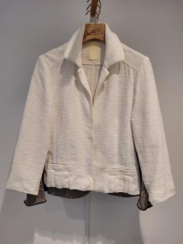 Blazer Dorothee Schumacher katoen linnen maat 40 ivoor wit beschikbaar voor biedingen