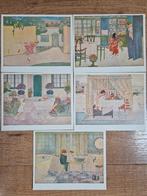 Set van 5 ansichtkaarten van Rie Cramer., Ophalen of Verzenden, 1960 tot 1980, Ongelopen, Overige thema's