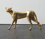 Franklin Mint Curio Cats 1986 Art Deco brass kattenbeeldje, Ophalen of Verzenden, Dier, Zo goed als nieuw