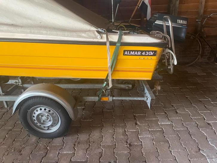 Almar 430V Speedboot met Yamaha Buitenboordmotor, Watersport en Boten, Motorboten en Motorjachten, Gebruikt, Polyester, Tot 6 meter