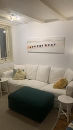 IKEA GRÖNLID 3-zitsbank - wit (afneembare hoezen), Huis en Inrichting, Banken | Bankstellen, Gebruikt, Driepersoons, 75 tot 100 cm
