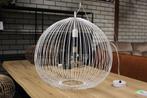 4 x witte open hanglamp draadlamp Rilana Light & Living, Ophalen of Verzenden, Zo goed als nieuw, Metaal
