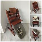 Stokke Tripp Trapp bruin+babyset,kussenset,newbornset,hoes, Kinderen en Baby's, Kinderstoelen, Ophalen of Verzenden, Zo goed als nieuw