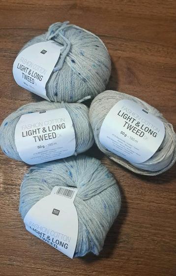 Rico Design Light & Long Tweed DK Wol 4 bollen  beschikbaar voor biedingen