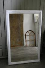 855 Houten spiegel Facet geslepen 110 cm x 70 cm, Ophalen of Verzenden, Zo goed als nieuw, Rechthoekig, Minder dan 100 cm
