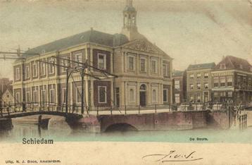 Schiedam - De Beurs. - brug - 1902 gelopen beschikbaar voor biedingen