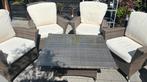 Bellagio tuinset 4 stoelen met tafel, Overige materialen, Gebruikt, Ophalen of Verzenden, 4 zitplaatsen