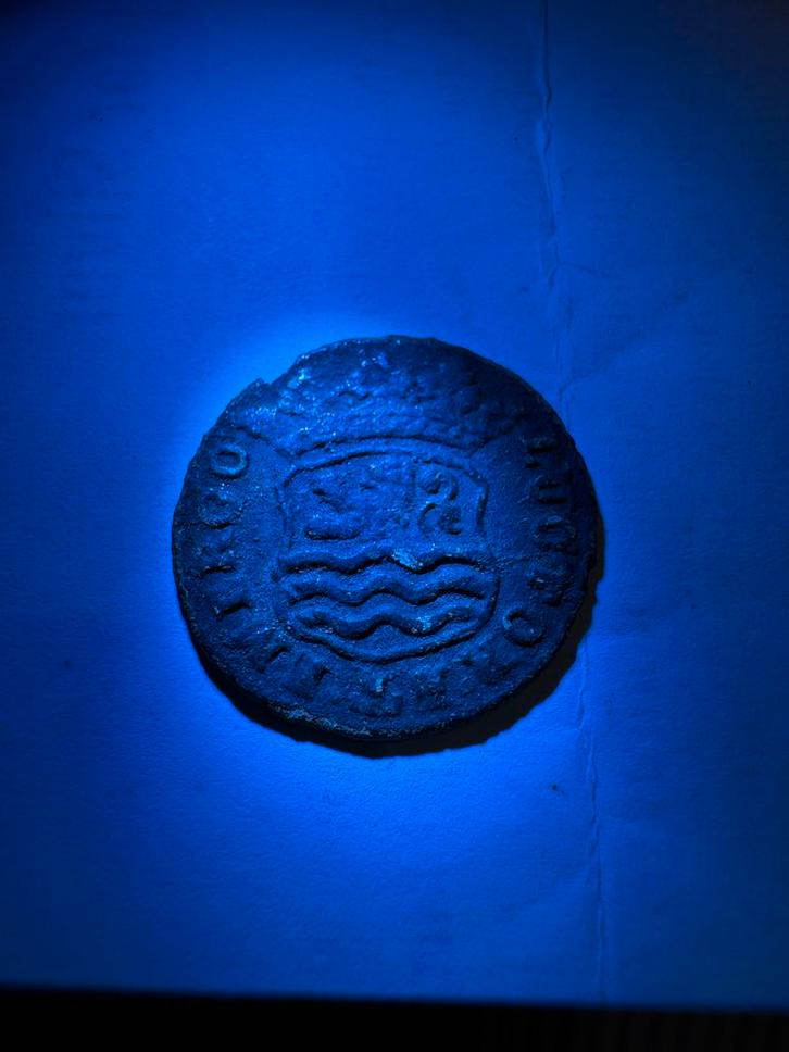 Oude Zeeuwse koperen duit – 1724 – “Luctor et Emergo”, Postzegels en Munten, Munten en Bankbiljetten | Toebehoren, Valsgelddetector