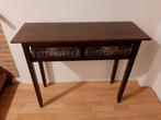 Sidetable hout met rieten lades, Huis en Inrichting, Tafels | Sidetables, Ophalen, Gebruikt, 100 tot 150 cm, 25 tot 50 cm
