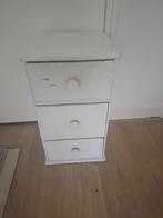 Houten kastje met 3 laden, nachtkastje, plantentafel, Ophalen, Gebruikt, 1 of 2 laden, 50 tot 100 cm