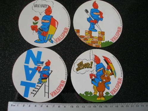 4x sticker valspar logo de weerbare verf voor binnen buiten, Verzamelen, Stickers, Zo goed als nieuw, Merk, Verzenden