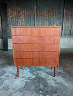 Deense vintage teak ladenkast 1960s, Huis en Inrichting, Kasten | Ladekasten, Ophalen, Gebruikt, 50 tot 100 cm, Minder dan 100 cm