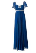 royalblauwe galajurk grote maat 46, 48, Galajurk, Blauw, Maat 46/48 (XL) of groter, Nieuw