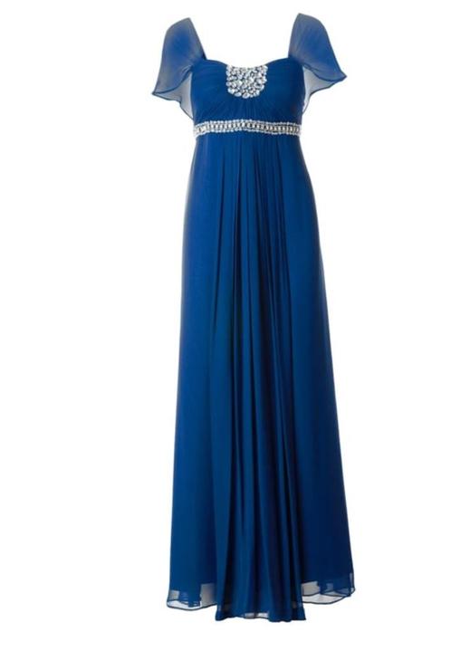 royalblauwe galajurk grote maat 46, 48, Kleding | Dames, Gelegenheidskleding, Nieuw, Galajurk, Maat 46/48 (XL) of groter, Blauw