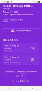 Jandino Tickets omdat je L*Lttt, Tickets en Kaartjes, Twee personen, Januari