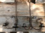 Hang kandelaar 2 stuks ijzer brocante, Antiek en Kunst, Curiosa en Brocante, Ophalen of Verzenden