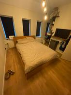 MALM bed 140x200, Huis en Inrichting, Ophalen, Bruin, Tweepersoons, 140 cm