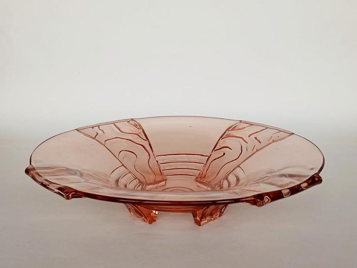 Schaal Walther & Söhne Holland Persglas Art Deco, Antiek en Kunst, Antiek | Glas en Kristal, Ophalen of Verzenden