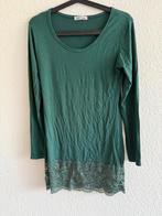Groene tuniek met kanten details van Made in Italy, maat M, Maat 38/40 (M), Made in Italy, Ophalen of Verzenden, Zo goed als nieuw