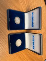 2 Zilveren Guldens 1964 Juliana in NMB Bank Doosjes, Ophalen, 1 gulden, Koningin Juliana, Zilver