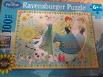 Frozen Anna en elsa ravensburger puzzel 100 stukjes, Ophalen of Verzenden, Meer dan 50 stukjes, Zo goed als nieuw, 6 jaar of ouder