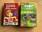 2 x kwartet Menselijk lichaam weetjes kwartet en dino kwarte, Ophalen of Verzenden, Nieuw, Kwartet(ten)