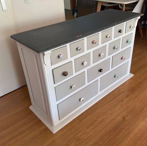 Houten Apothekerskast (133x46x82), Huis en Inrichting, Kasten | Ladekasten, Gebruikt, Minder dan 100 cm, 100 tot 150 cm, 25 tot 50 cm