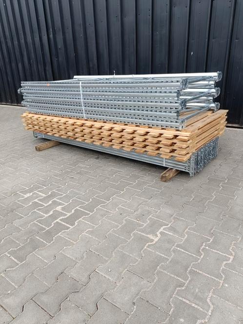 Te koop 11 meter metalsistem palletstelling stellingen, Doe-het-zelf en Verbouw, Metalen, Gebruikt, IJzer, Ophalen of Verzenden