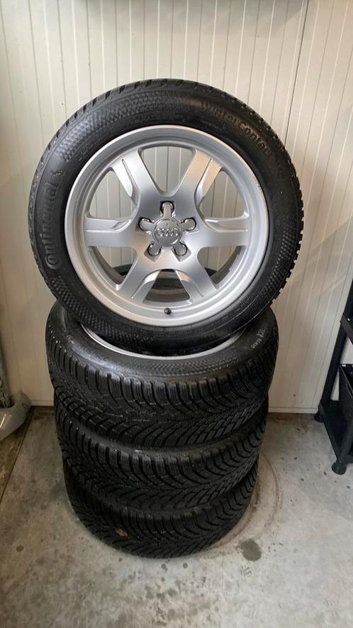 Winterset Audi A5, Continental 17” origineel., Auto-onderdelen, Banden en Velgen, Banden en Velgen, Winterbanden, 17 inch, 225 mm