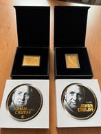 Gouden zegels (2x) Johan Cruijff ter ere van 75e geboortedag, Ophalen of Verzenden, Nieuw, Poster, Plaatje of Sticker