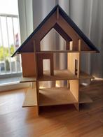 Groot Houten Poppenhuis, Kinderen en Baby's, Speelgoed | Poppenhuizen, Ophalen, Gebruikt, Poppenhuis