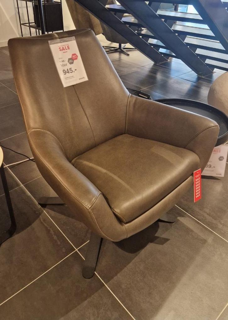 Montel Charles Low leder, Huis en Inrichting, Fauteuils, Nieuw, Leer, 75 tot 100 cm, 75 tot 100 cm, Ophalen