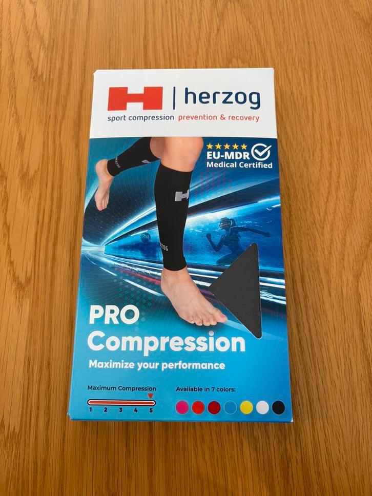 Herzog PRO compression tubes zwart, Sport en Fitness, Gezondheidsproducten en Wellness, Nieuw, Overige typen, Ophalen of Verzenden