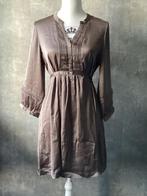 Bruine glanzende tuniek van H&M  maat 38, Maat 38/40 (M), H&M, Bruin, Ophalen of Verzenden
