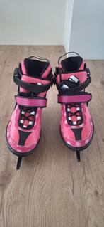 Roze verstelbare schaatsen maat 33-37 - als nieuw!, Ophalen of Verzenden, Zo goed als nieuw