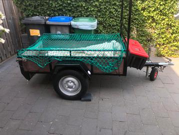 Aanhanger. Incl.Afdeknet, spanband en 2 nieuwe buitenbanden. beschikbaar voor biedingen