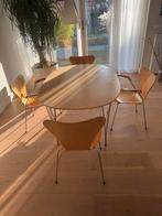 Fritz Hansen eettafel elyps - Design klassieker, Huis en Inrichting, Ophalen, Gebruikt, 100 tot 150 cm, Design