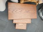 miniset donker eiken, zwaar., Huis en Inrichting, Ophalen, Gebruikt