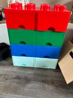 Lego brick opbergboxen 4 stuks, Kinderen en Baby's, Speelgoed | Duplo en Lego, Ophalen of Verzenden, Zo goed als nieuw
