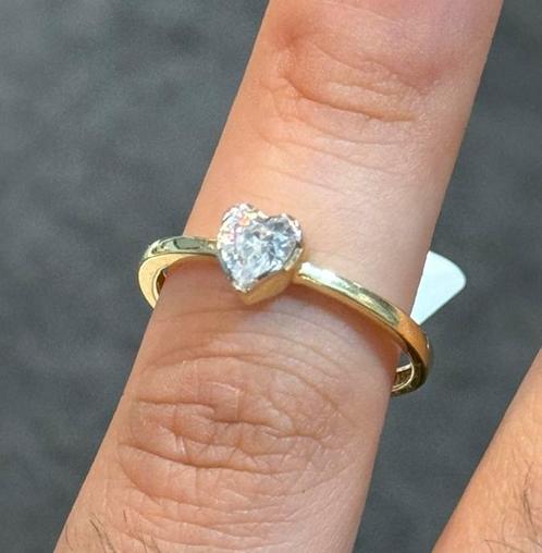Prachtige 14K gouden ring voor dames maat 17.5, Sieraden, Tassen en Uiterlijk, Ringen, Nieuw, Dame, 17 tot 18, Goud, Goud, Ophalen of Verzenden