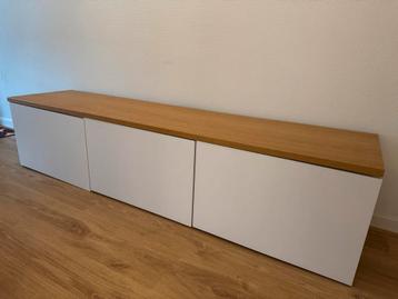 Besta TV Meubel (IKEA) met plank - afbeelding 1
