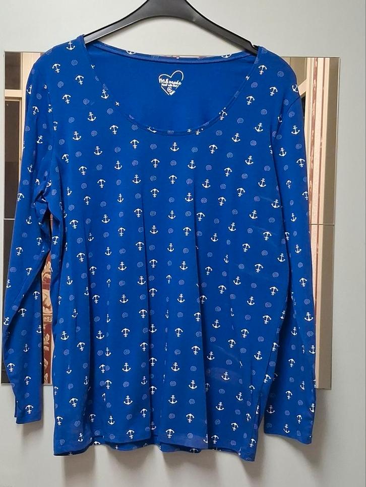 Leuke blauwe top met lange mouwen, Kleding | Dames, Tops, Zo goed als nieuw, Maat 42/44 (L), Blauw, Lange mouw, Ophalen