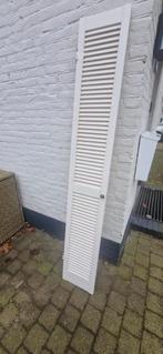 Louvredeur 198 x 30 cm. Hout open wit., Ophalen, Gebruikt, Minder dan 80 cm, Binnendeur